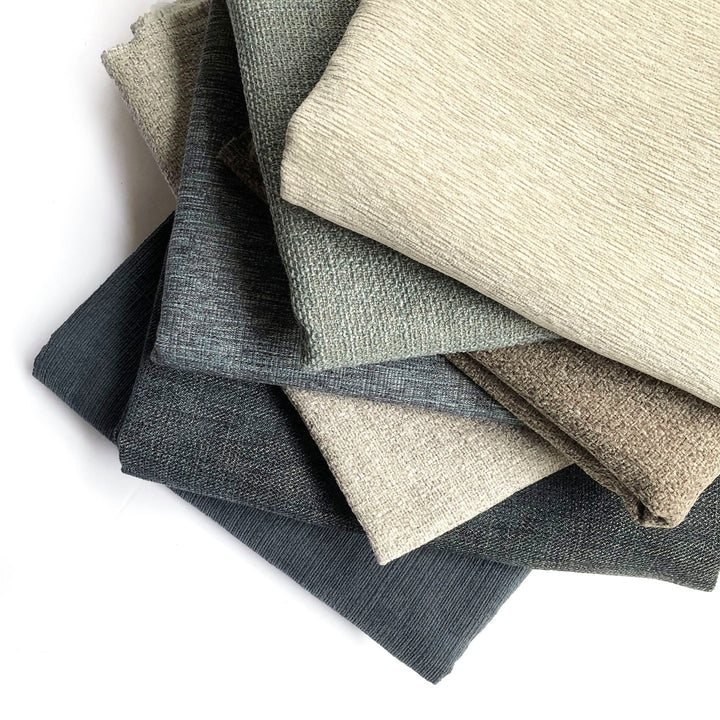 Stain Resistant Blue and Grey Upholstery Fabric