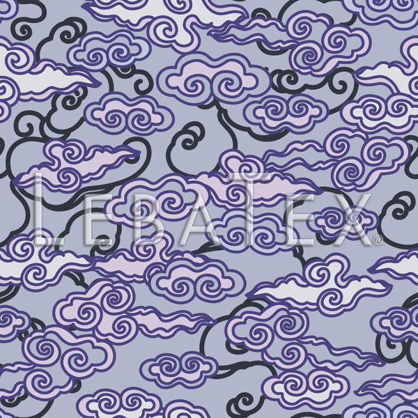 LebaTex Billow-Lavender Customizable M.O.D. Fabric