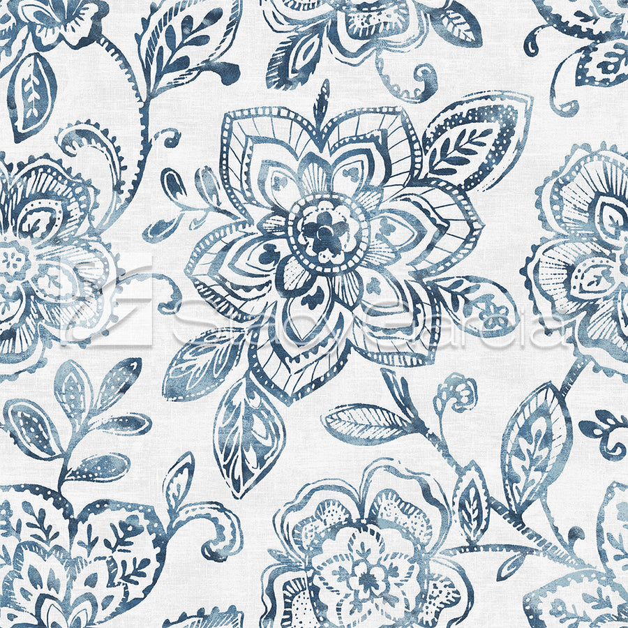 Spring Bloom-Denim M.O.D. Fabric