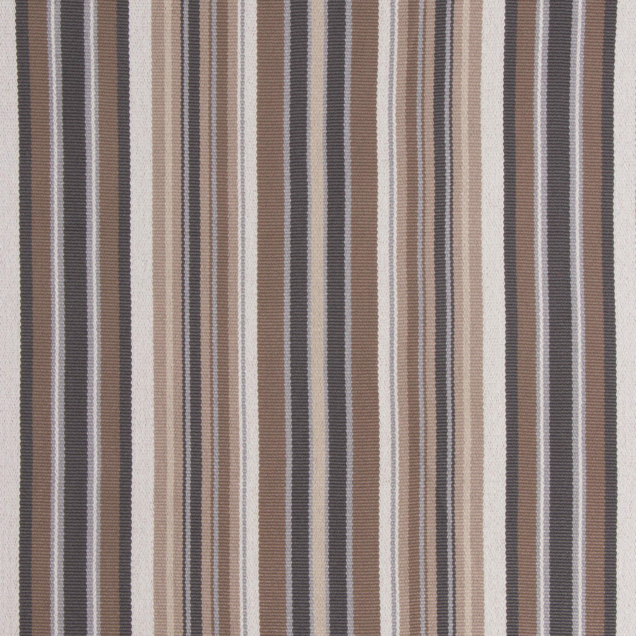 Riverton Stripe-Indoor/Outdoor Upholstery Fabric-Brindle