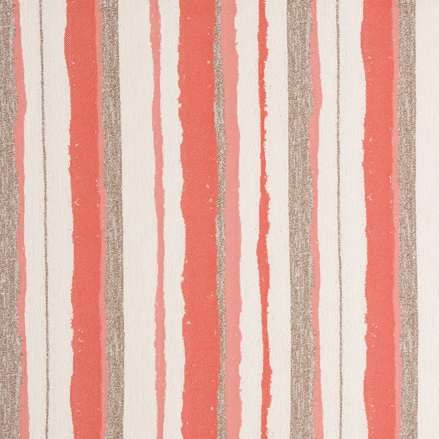 Montauk Stripe-Indoor/Outdoor Upholstery Fabric-Coral