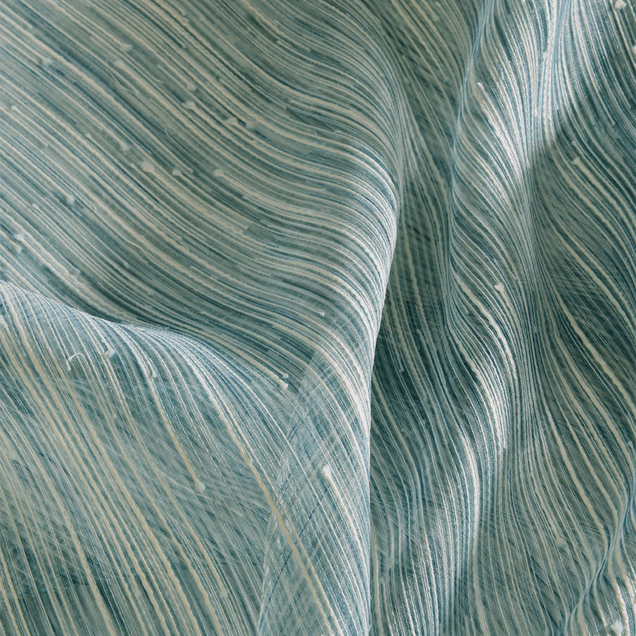 Pulsar-Sheer Drapery Fabric-Seaglass