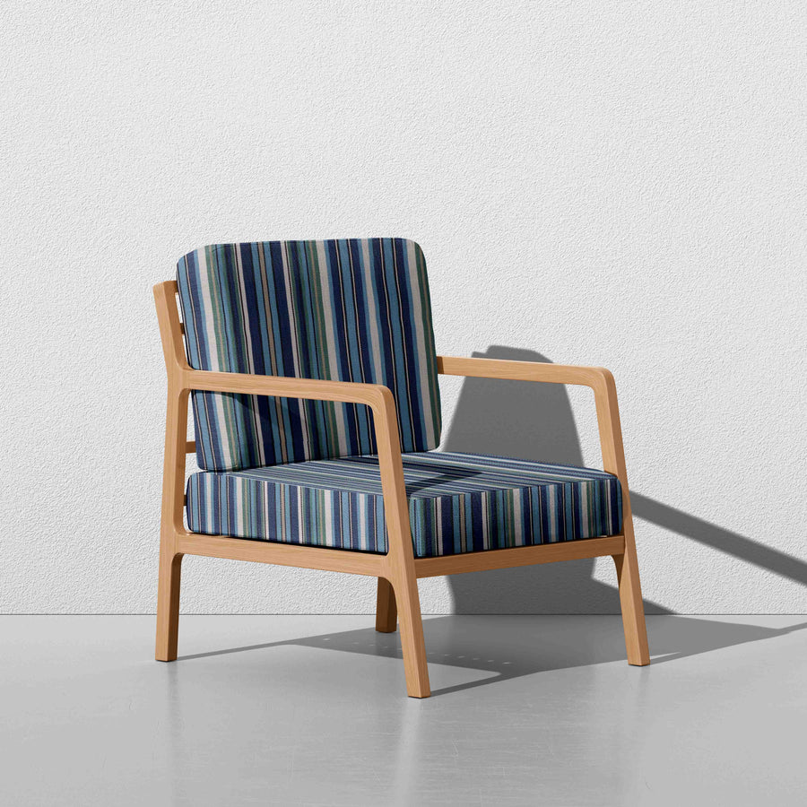 Riverton Stripe-Indoor/Outdoor Upholstery Fabric-Shoreline