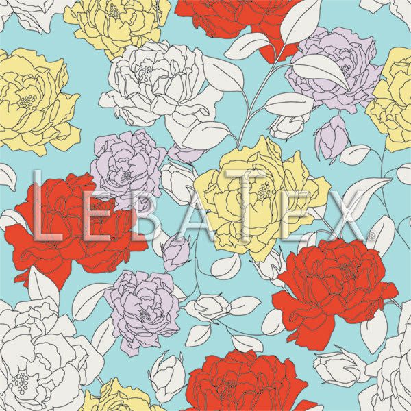 LebaTex Rose Parade Customizable M.O.D. Fabric