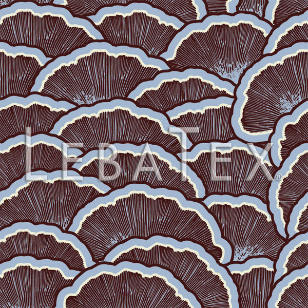 LebaTex Fan Scallop-Storm Customizable M.O.D. Fabric