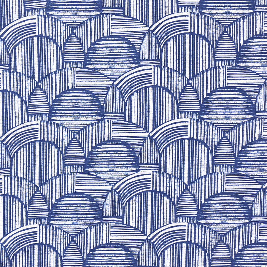 Fanfare-Bedding/Drapery Fabric-Cobalt