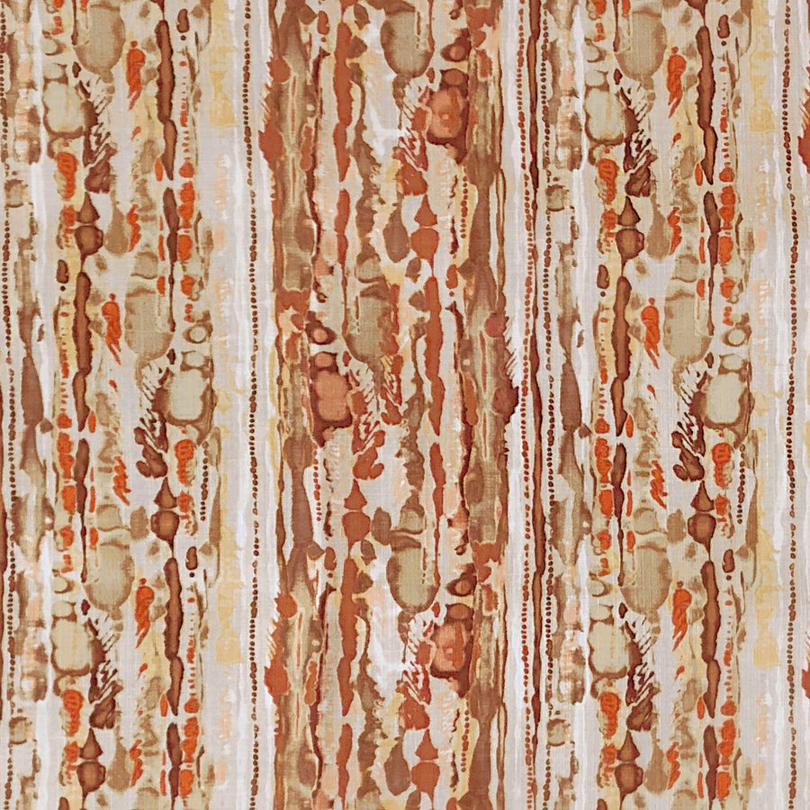 Spritz-Bedding/Drapery Fabric-Terracotta