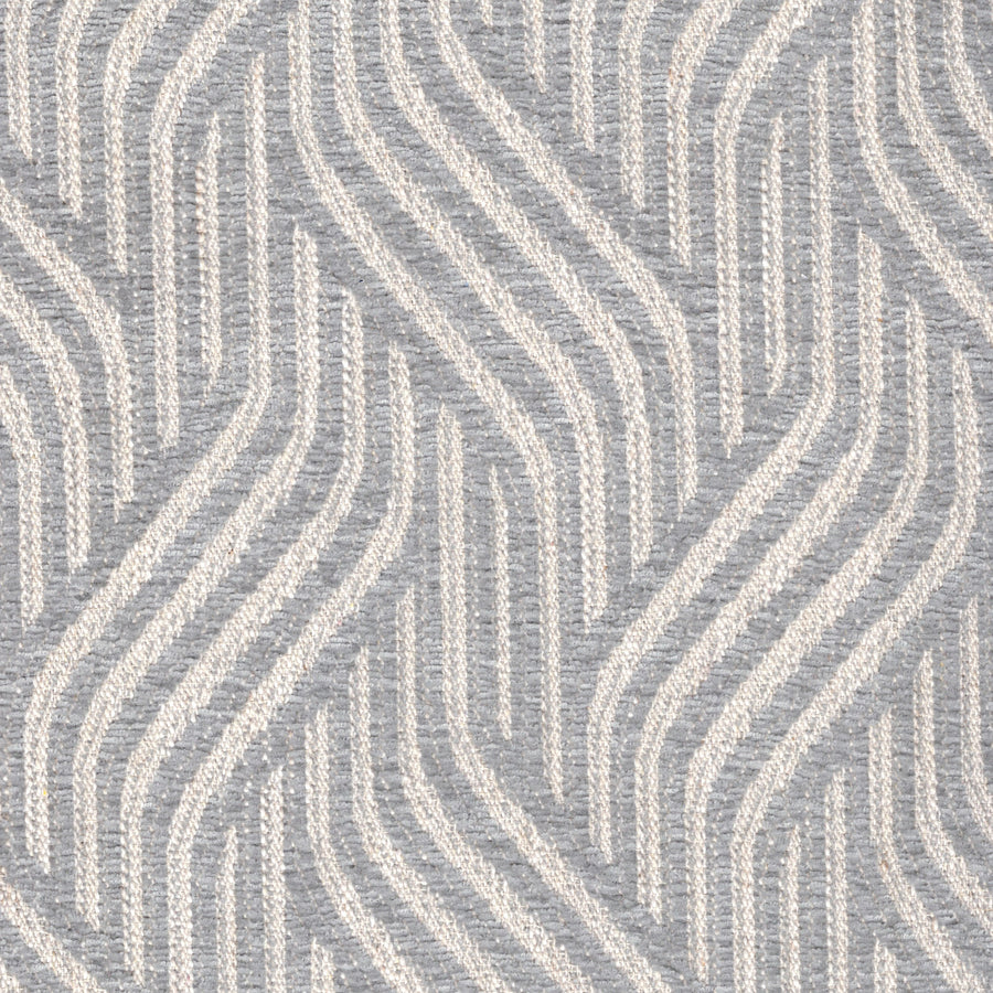 Grey patterned upholstery fabric