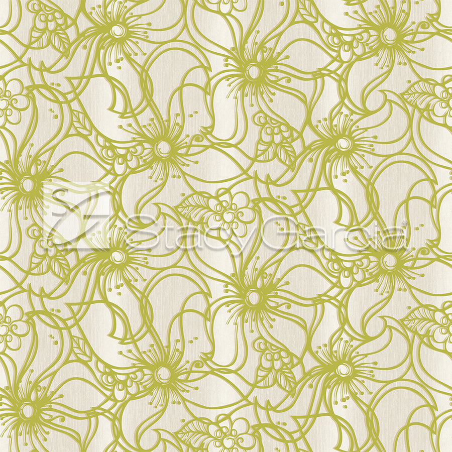 Wildflower-Lime M.O.D. Fabric